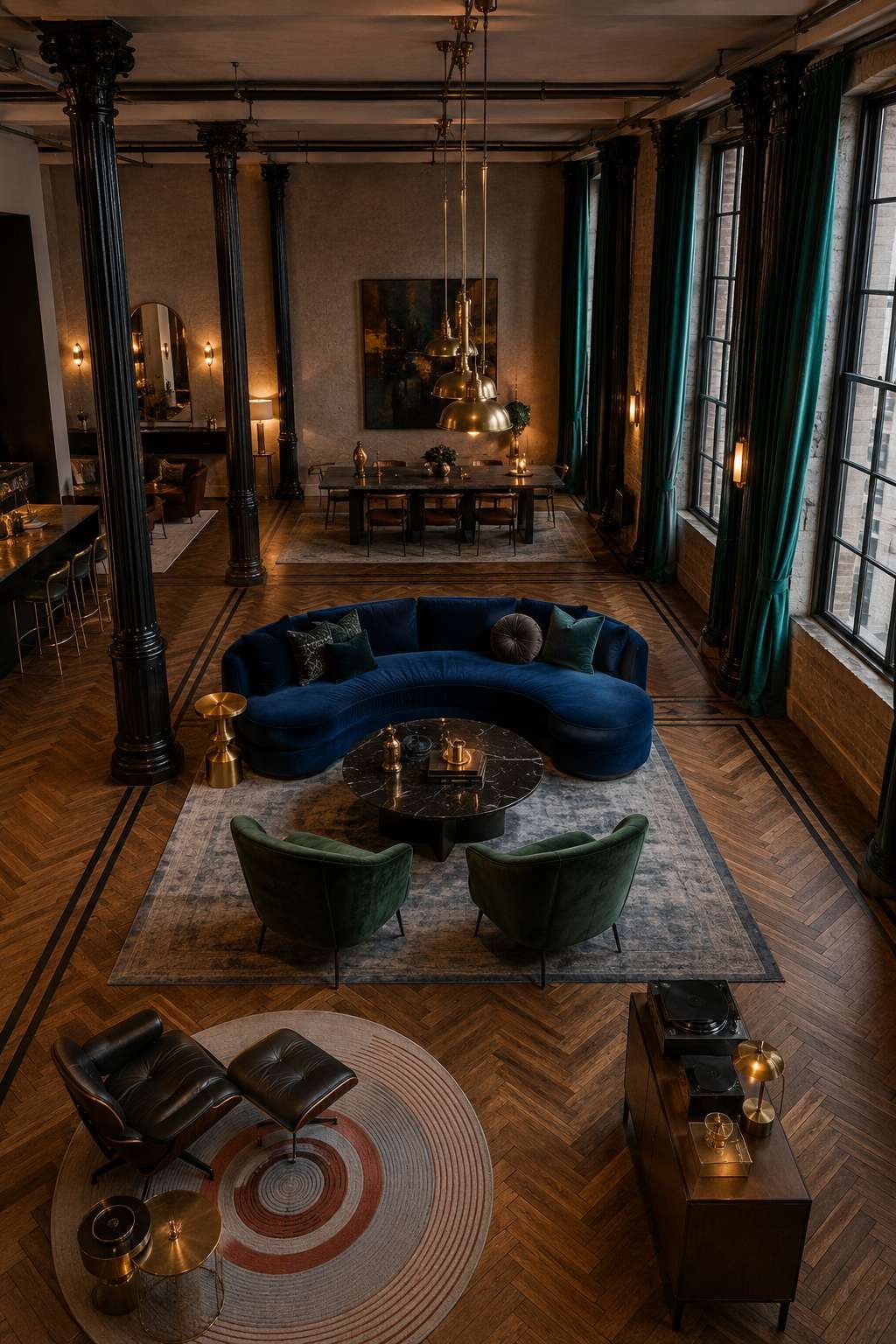 Cast Iron and Silk: The Luxurious Industrial Loft