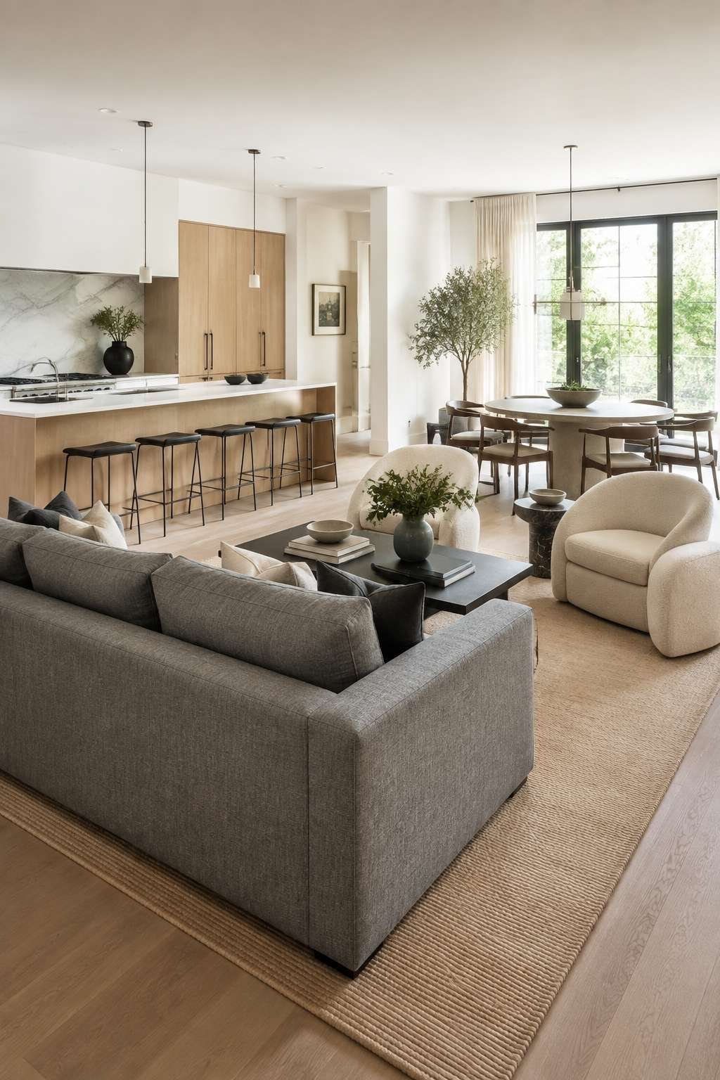 Open-Plan Harmony: Defining Zones with Confident Neutrality