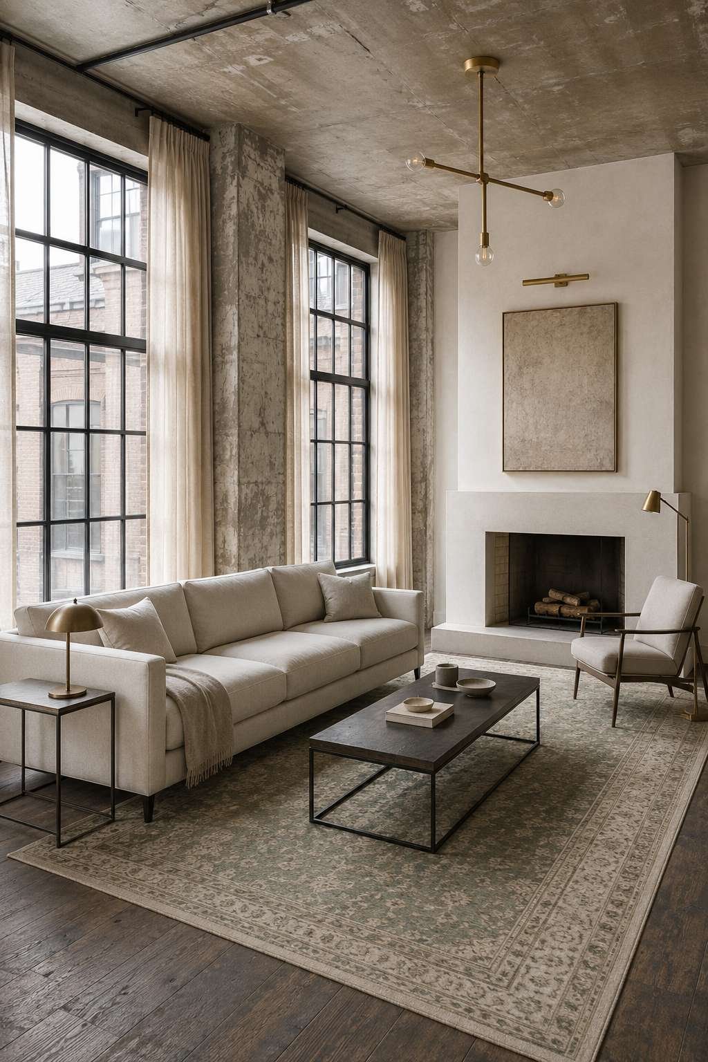 The Transitional Loft: Where Industrial Meets Refined