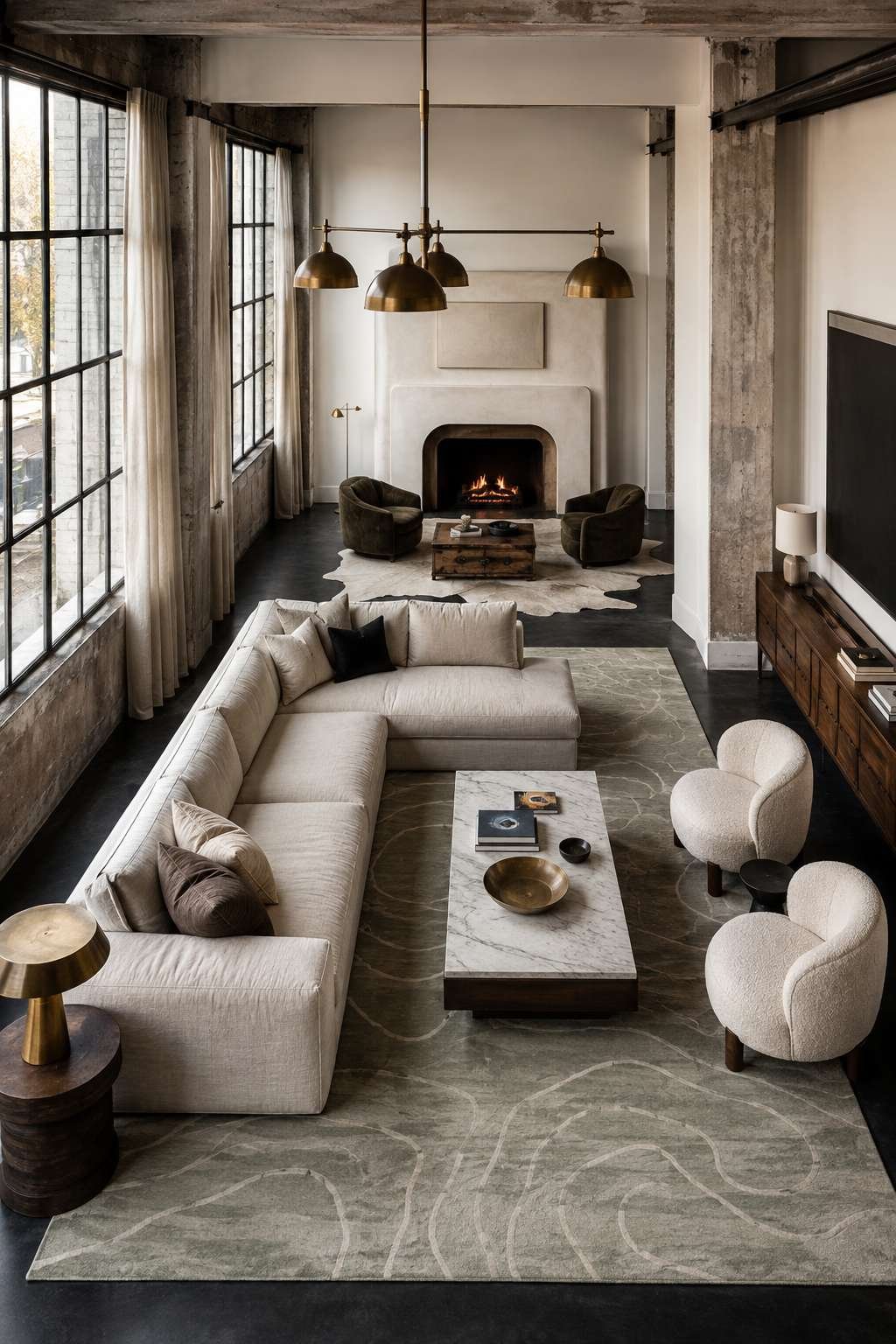 The Transitional Loft: Where Industrial Meets Refined