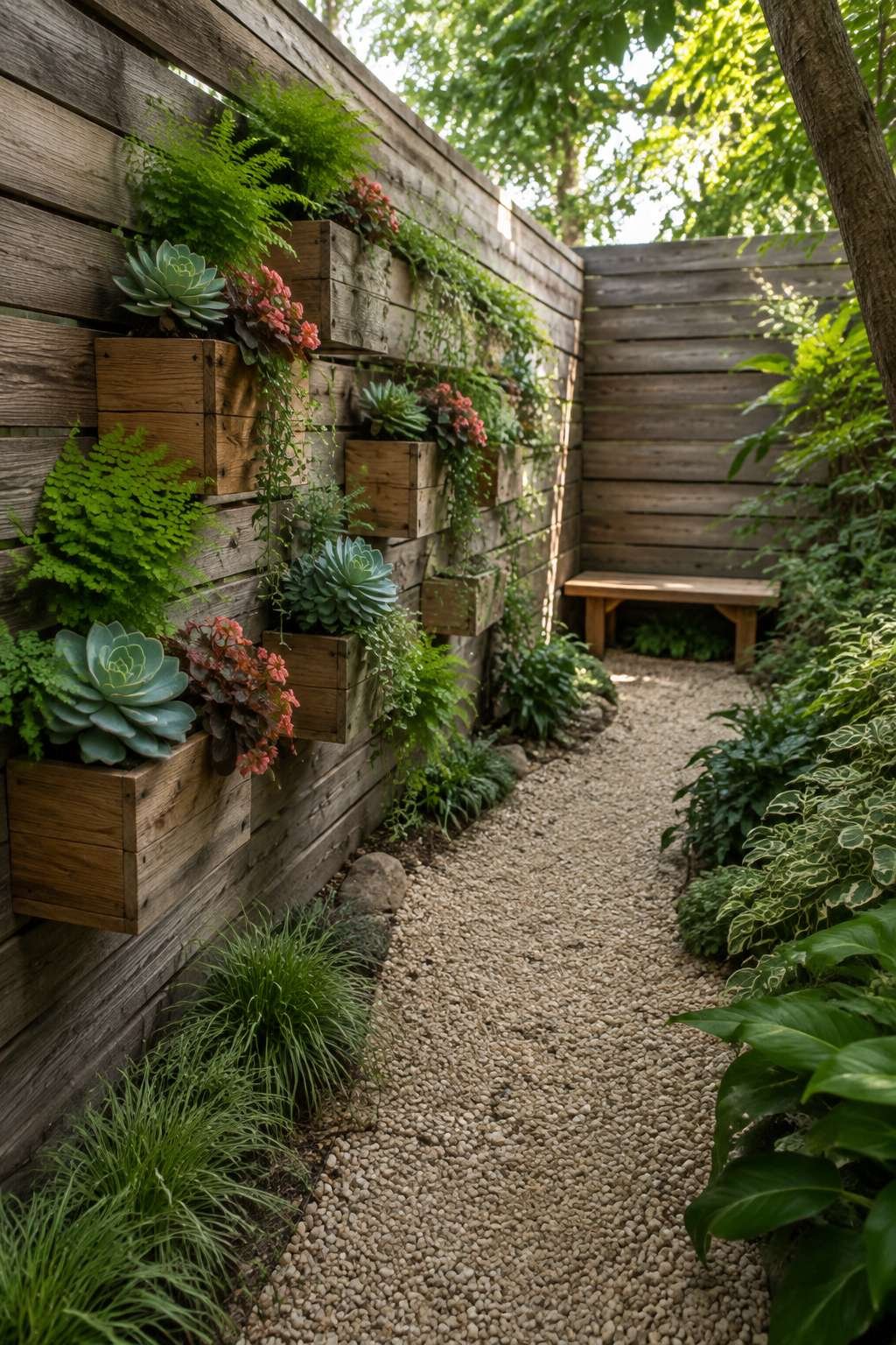 Vertical Garden Wall with a Quiet Reading Nook