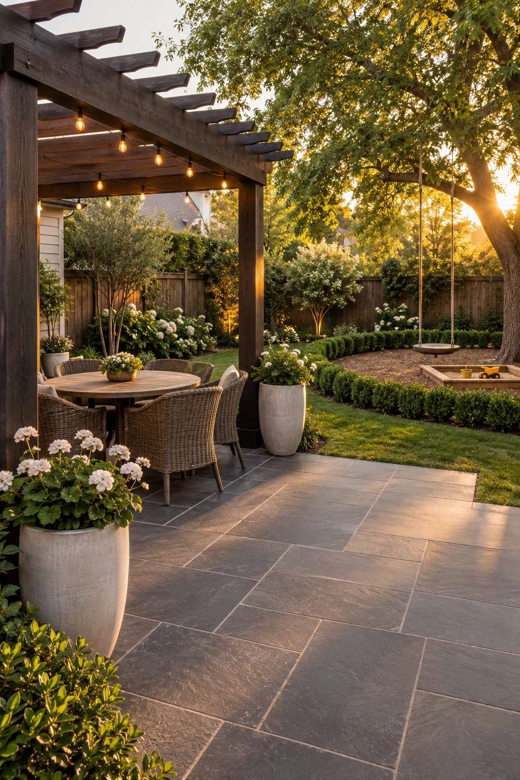Family-Friendly Layout with Play Area and Patio