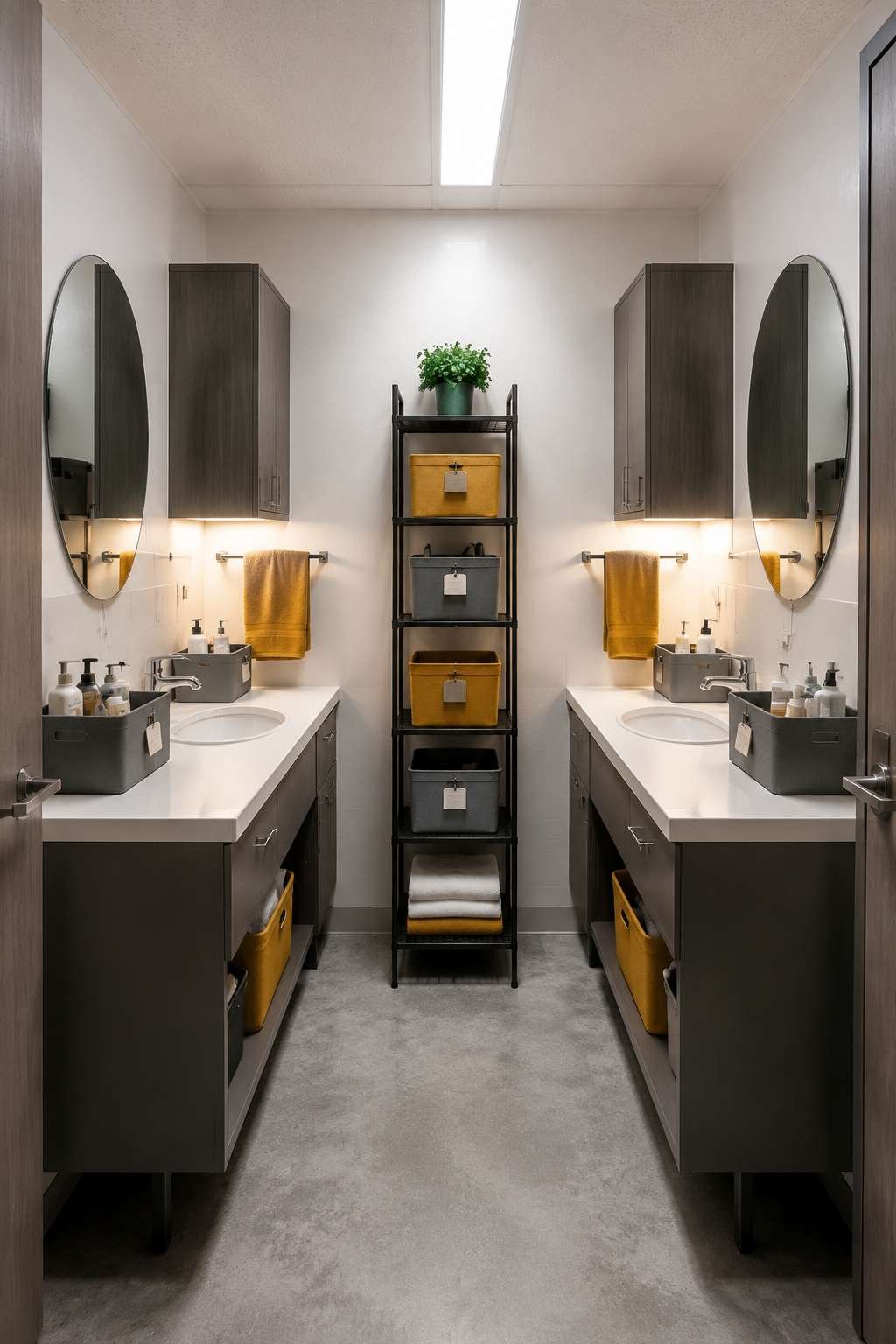Shared Suite-Style Dual Vanity Layout