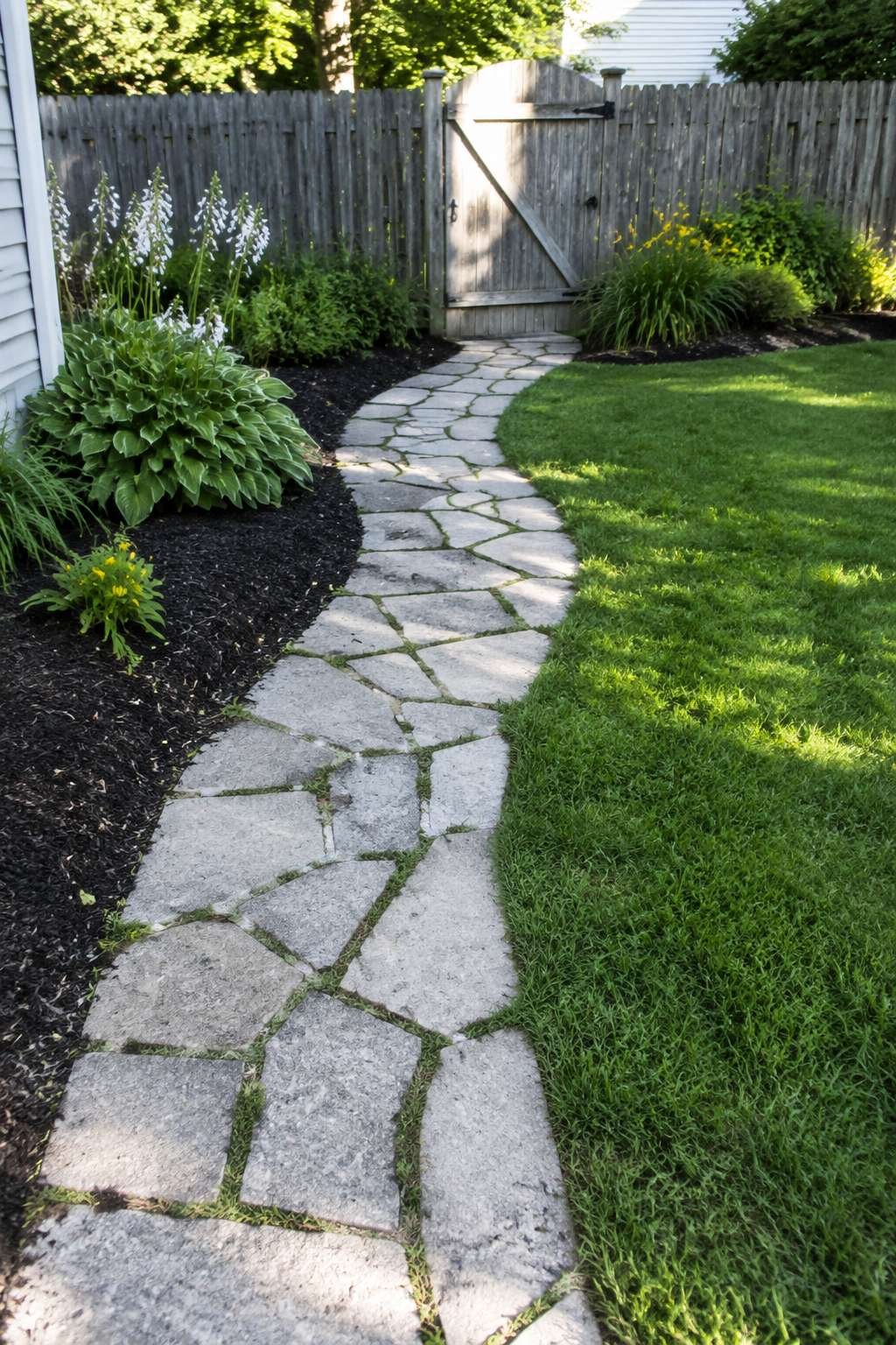 Mosaic Stepping Stone Pathway