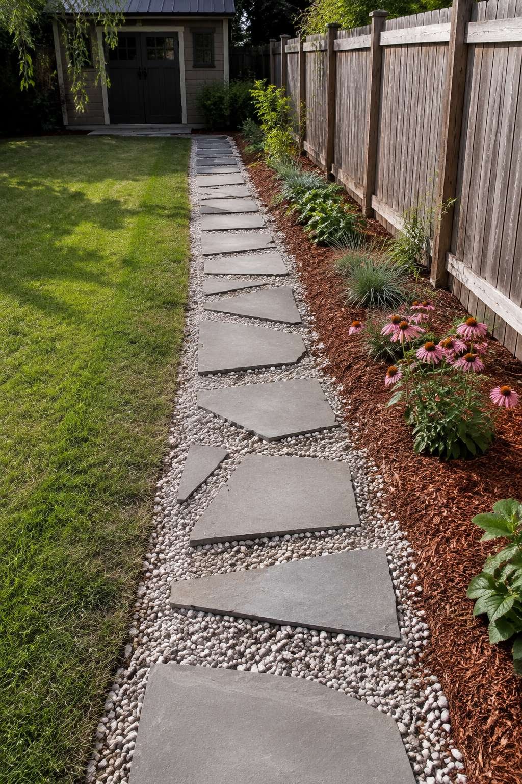 Mosaic Stepping Stone Pathway