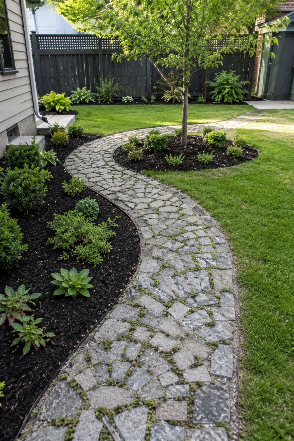 Mosaic Stepping Stone Pathway