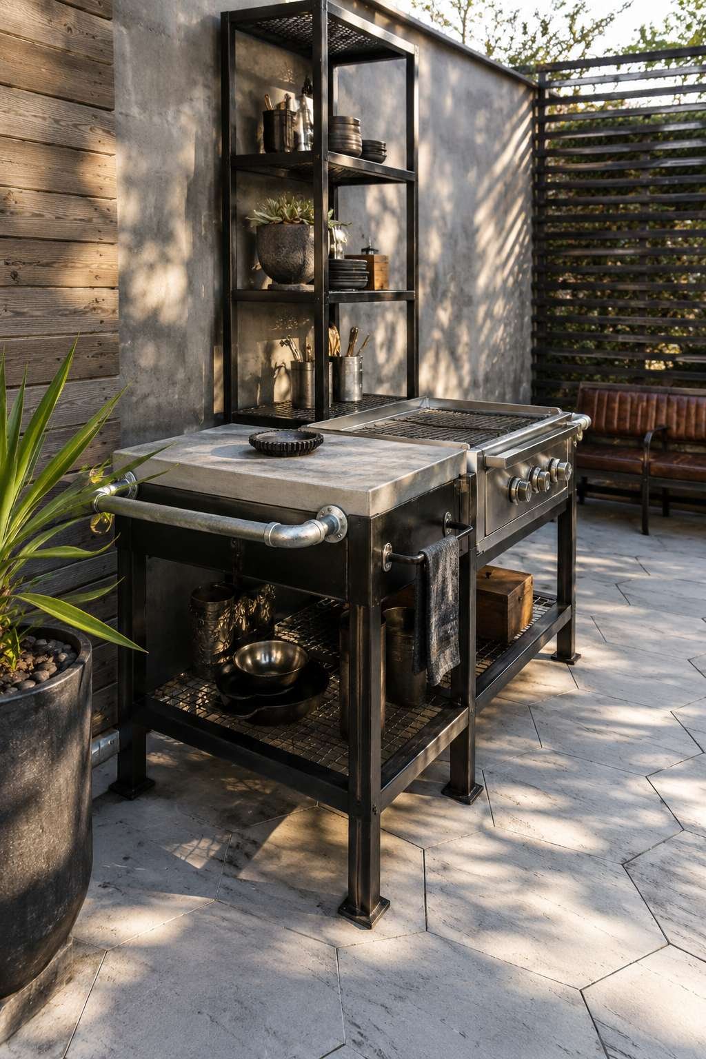 Cottage Garden Kitchen: Whitewashed Brick and Edison Warmth
