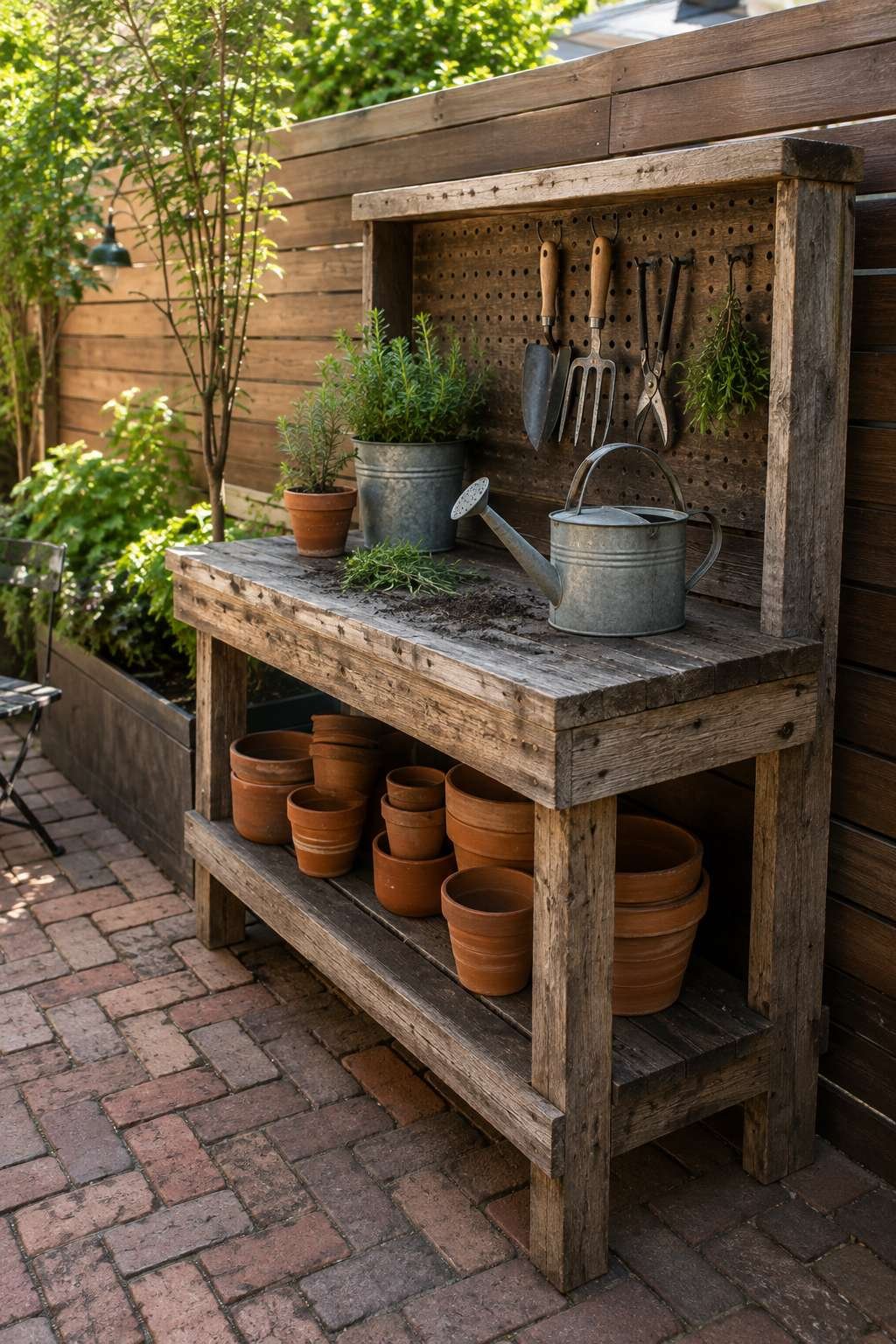 Functional Potting Station for Garden Enthusiasts