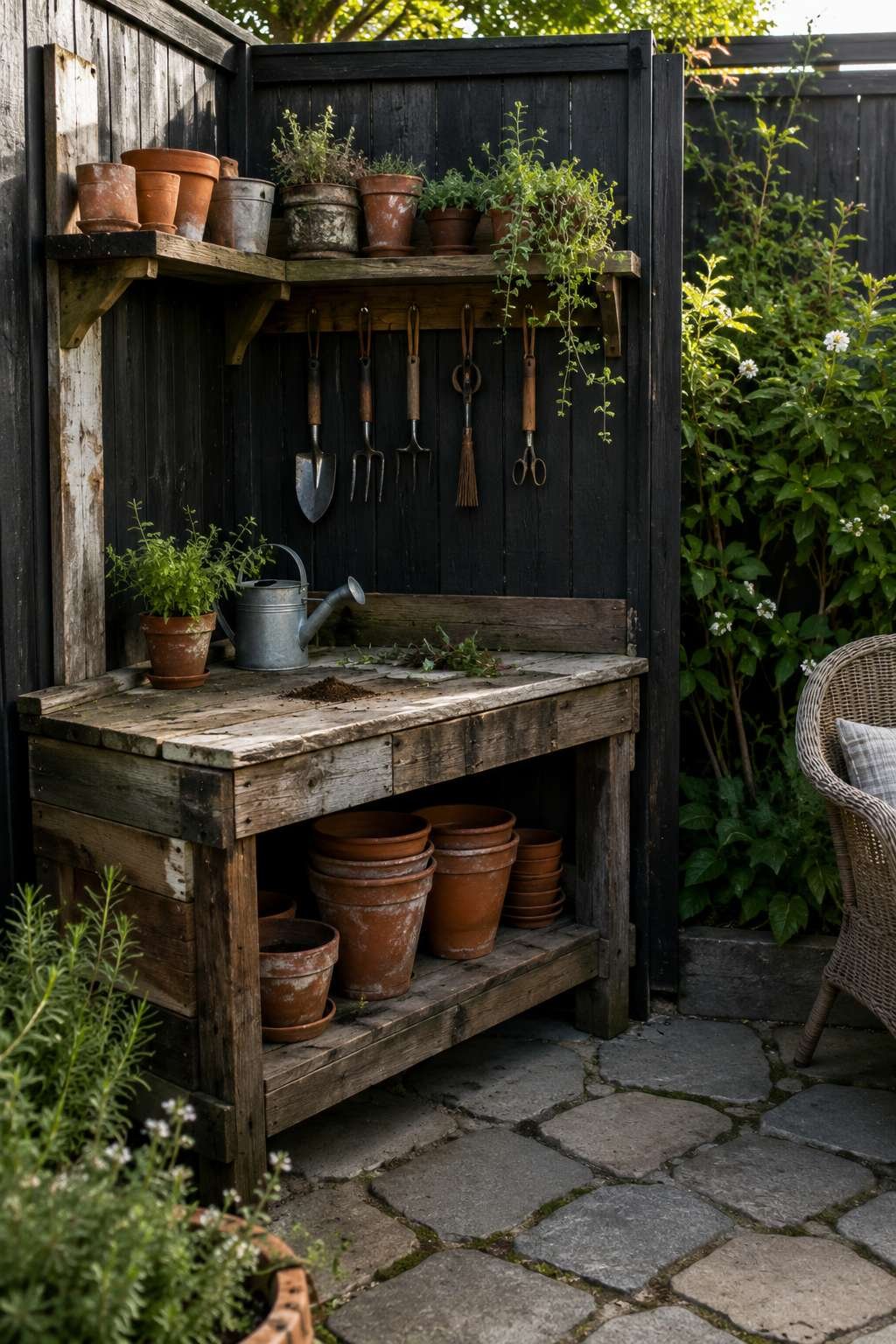 Functional Potting Station for Garden Enthusiasts