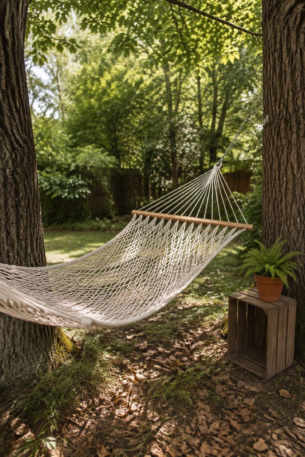 Budget Hammock Corner Between Trees