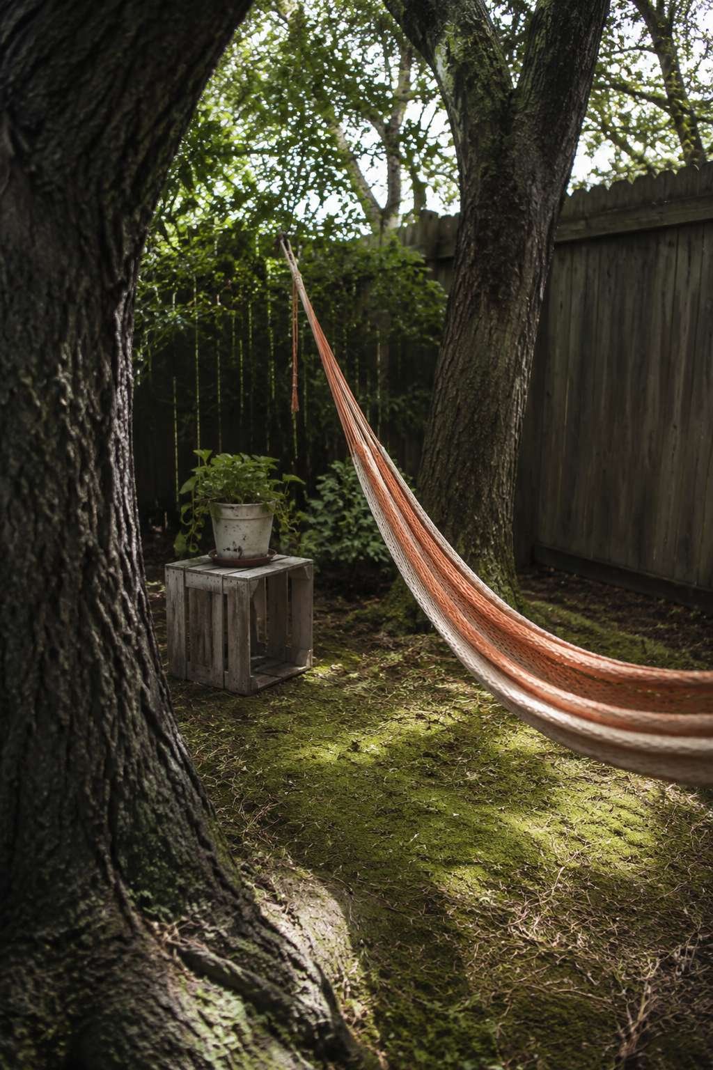 Budget Hammock Corner Between Trees