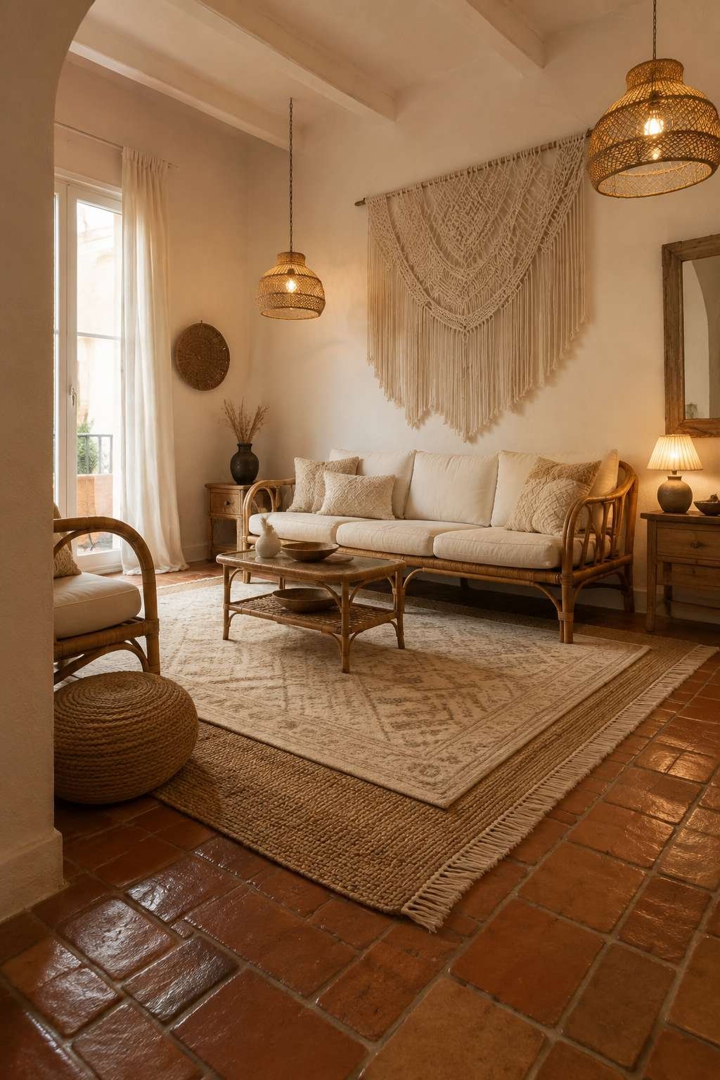Bohemian Soul: Macramé Focal Point and Layered Natural Fibers
