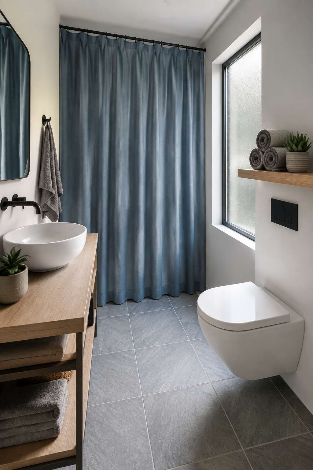 Fabric Tension Curtain Divider for Studio Apartments