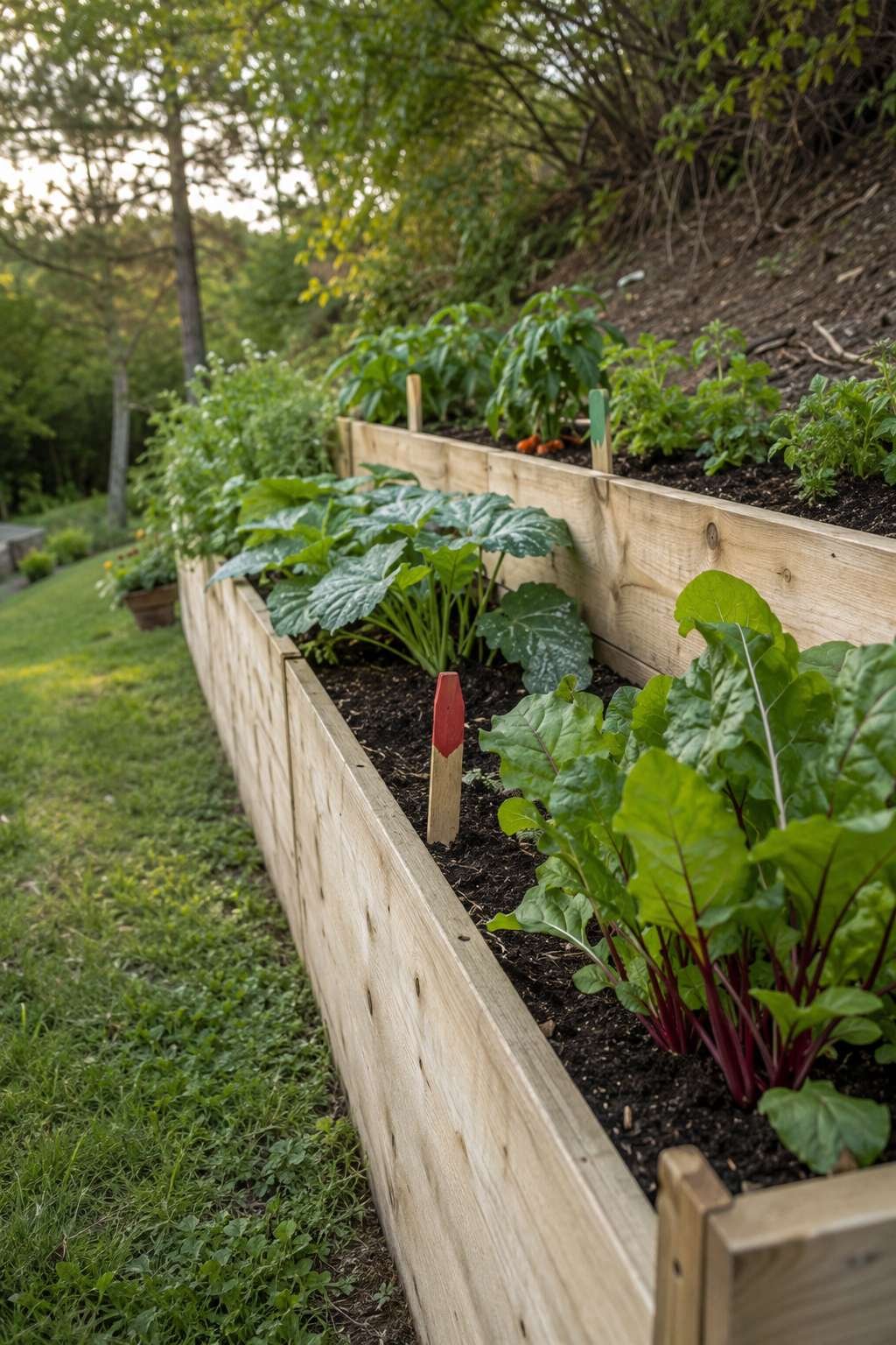 Simple Raised Garden Bed from Pine Boards