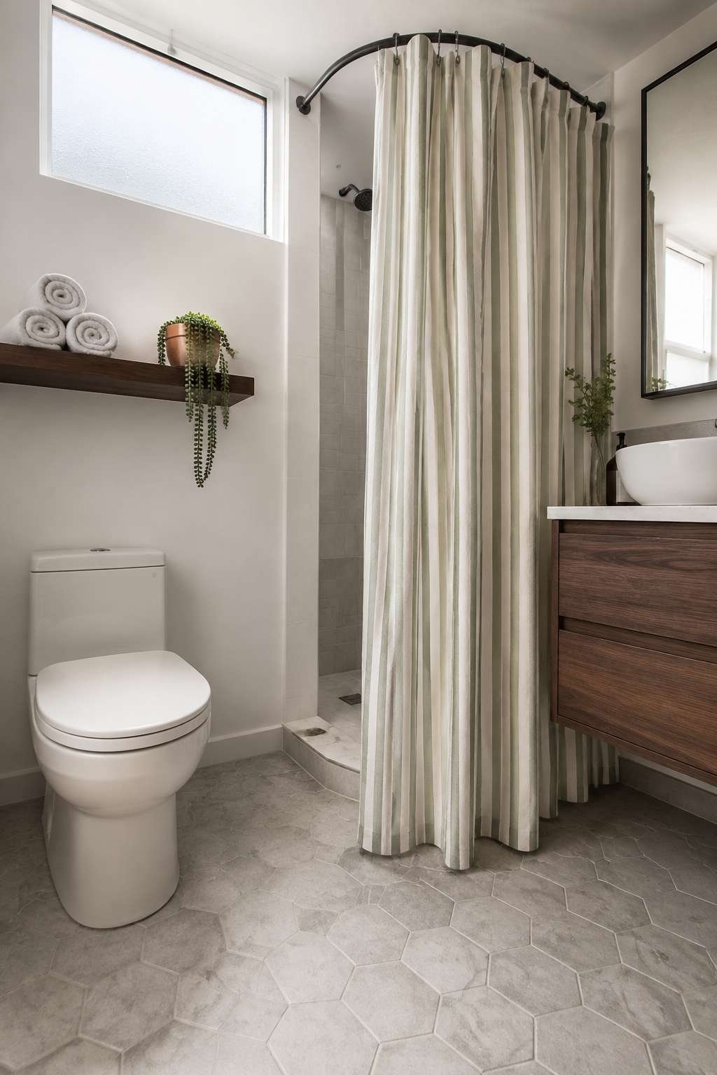 Fabric Tension Curtain Divider for Studio Apartments