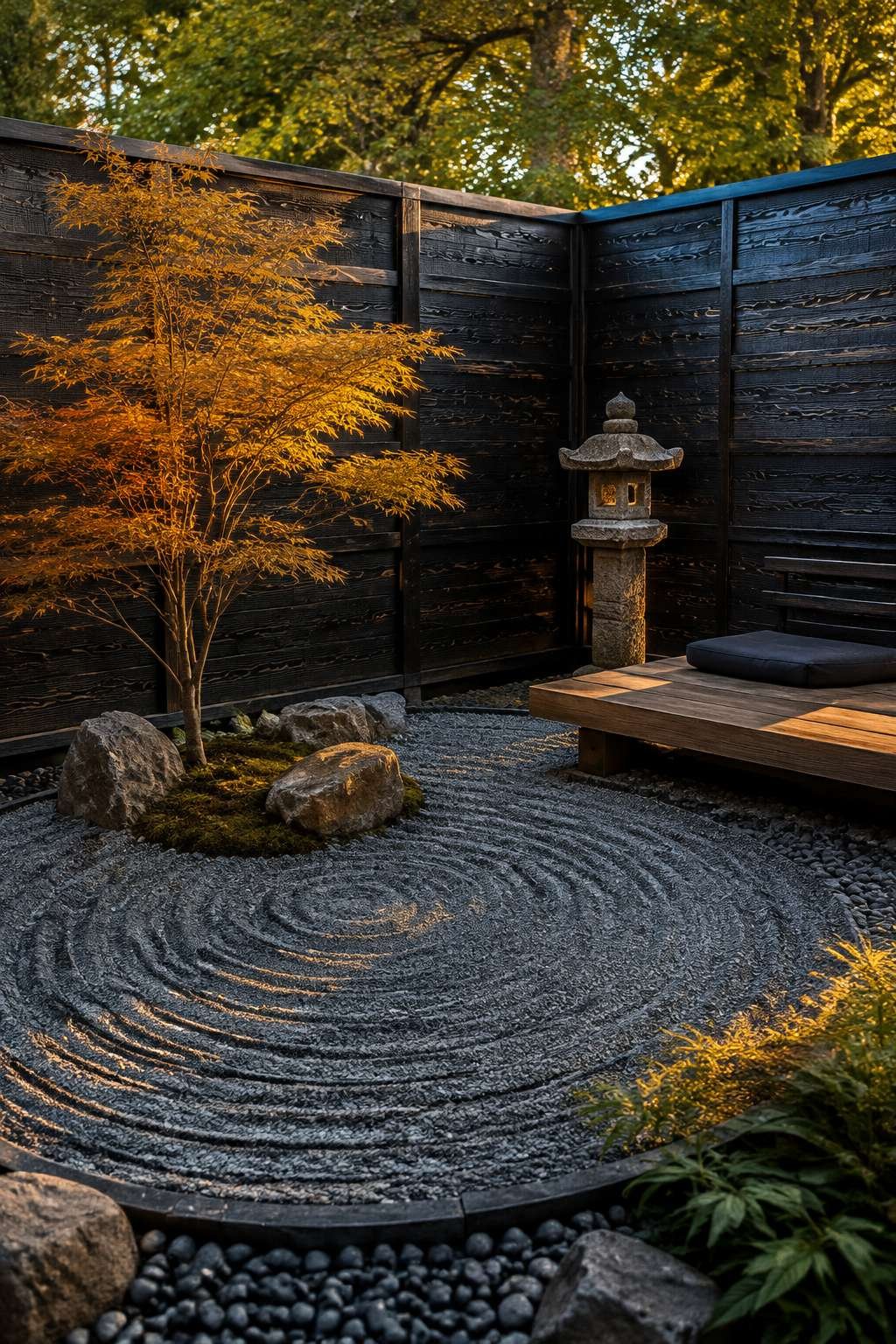 Shou Sugi Ban Charred Wood Fence