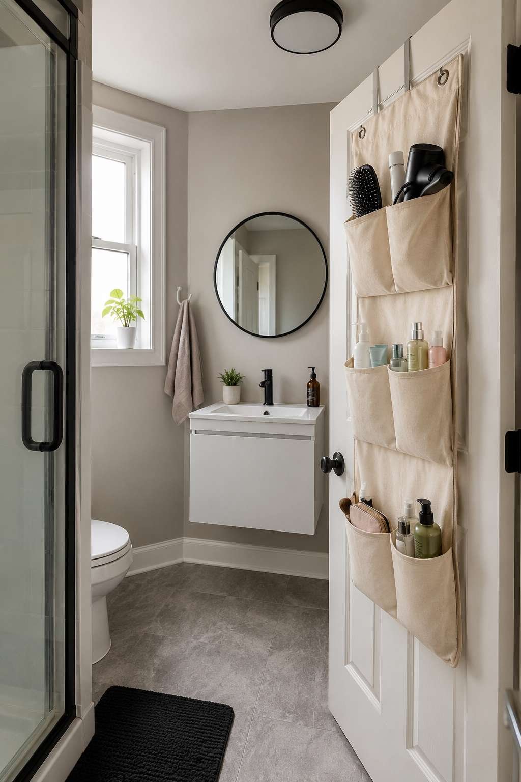 Hanging Door Organizer for Limited Storage