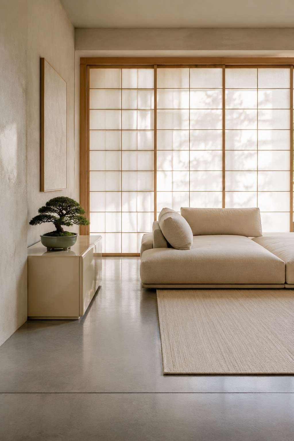 Japandi Serenity: Japanese-Inspired Minimalism in Cream