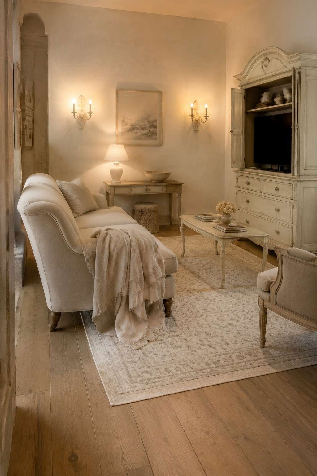 Romantic Nostalgia: Camelback Sofas and Candlelit Ambiance