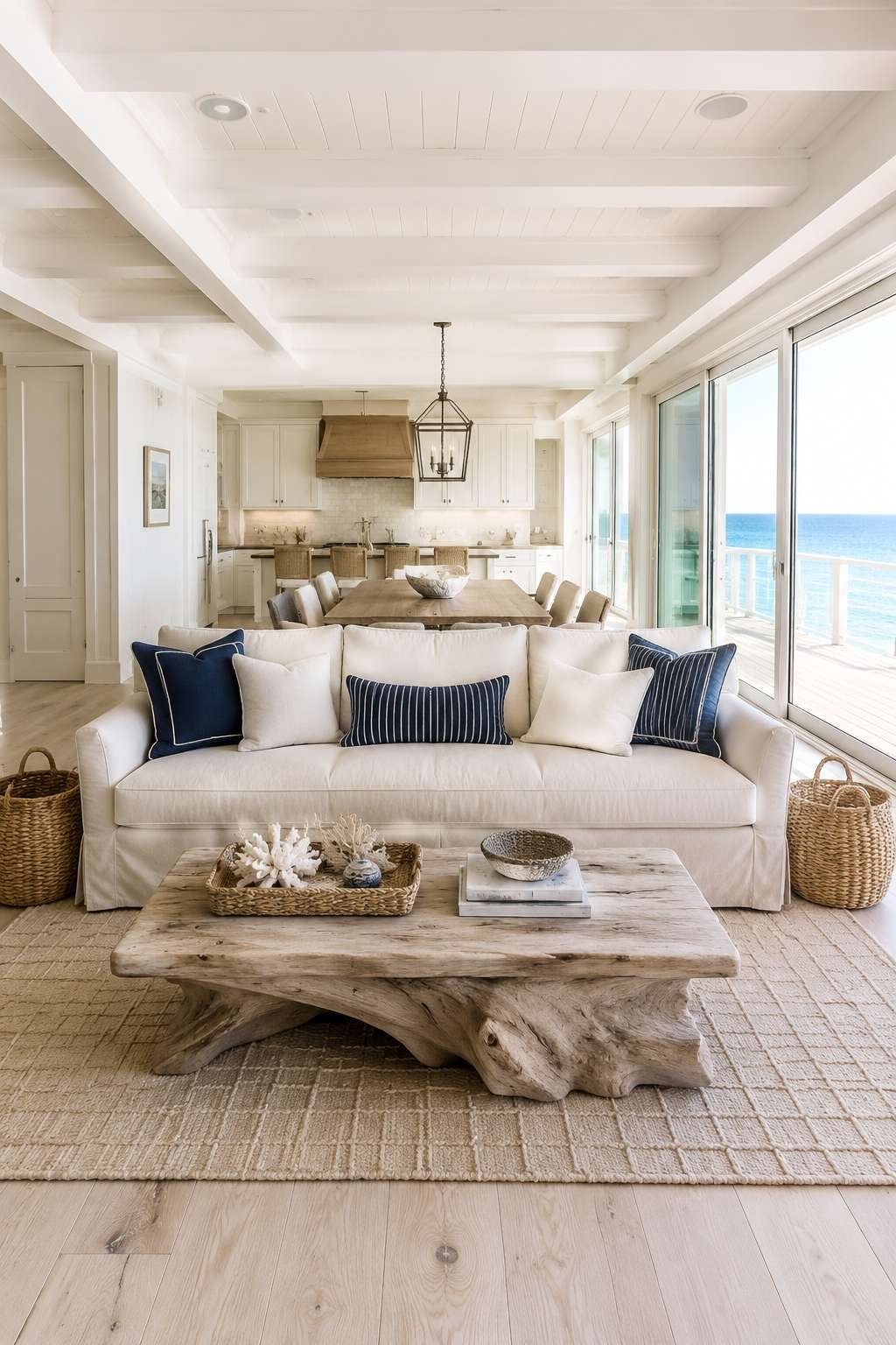 Coastal Breeze: Whitewashed Oak and Nautical Accents